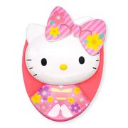 26623 サンリオキャラクターズ 和桜ヘアブラシ ハローキティ / レッド