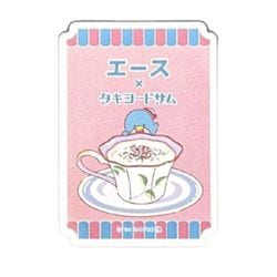 27423 サンリオキャラクターズ×純喫茶 ステッカー エース×タキシードサム