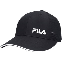 250013003 BLACK [フィラ FLM TC×LT.MESH W-BRIM FIT CAP ブラック ユニセックス]