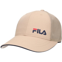 250013003 BEIGE [フィラ FLM TC×LT.MESH W-BRIM FIT CAP ベージュ ユニセックス]