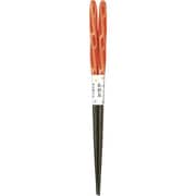 食洗 あめ玉ネジリ 箸 23cm お箸 オレンジ amedamahashi