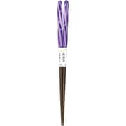 食洗 あめ玉ネジリ 箸 23cm お箸 紫 amedamahashi