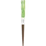 食洗 あめ玉ネジリ 箸 23cm お箸 黄緑 amedamahashi