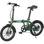 電動折りたたみ自転車 型式認定取得 5段階電動アシスト 7段変速ギア グリーン ERWAY A01