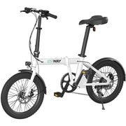 電動折りたたみ自転車 型式認定取得 5段階電動アシスト 7段変速ギア ホワイト ERWAY A01