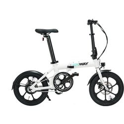 電動折りたたみ自転車 型式認定取得 5段階電動アシスト ホワイト ERWAY A01 Lite