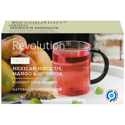 Revolution レボリューションティー ハイビスカス、マンゴー＆モリンガ 48g（ティーバッグ 16P）