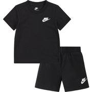 KNIT SHORT SET キッズ トップス 半袖 パンツ セットアップ BLACK×WHITE(F66) 3Tサイズ(日本:95cm ※2-3歳) 76M143