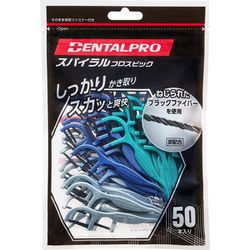 デンタルプロ スパイラルフロスピック 50P [オーラル 歯間清掃具]