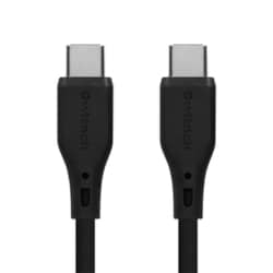 USB Type-C to USB Type-C ソフトシリコンケーブル 1m ブラック OWL-CBSCC10-BK