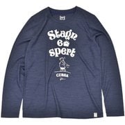 W PRINT L/T レディース カットソー Mid Night Blue(J301) Lサイズ SNWJ10219
