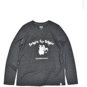 W PRINT L/T レディース カットソー Charcoal Grey(J304) Mサイズ SNWJ10219