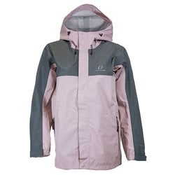 レディースブレステックレインジャケット レディース 防水ジャケット サクラモチピンク×スモーキーグレー（030006） Lサイズ ODJ87031