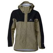 レディースブレステックレインジャケット レディース 防水ジャケット ベージュ×ブラック(256009) Mサイズ ODJ87031