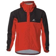 メンズブレステックレインジャケット メンズ 防水ジャケット レッド×ブラック(056009) Lサイズ ODJ97031