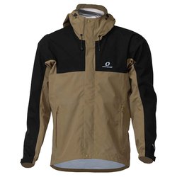 メンズブレステックレインジャケット メンズ 防水ジャケット ベージュ×ブラック（256009） Mサイズ ODJ97031
