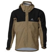 メンズブレステックレインジャケット メンズ 防水ジャケット ベージュ×ブラック(256009) Mサイズ ODJ97031
