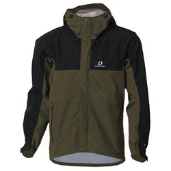 メンズブレステックレインジャケット メンズ 防水ジャケット カーキ×ブラック（389009） Mサイズ ODJ97031