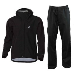 メンズブレステックレインスーツ メンズ レインウェア上下セット ブラック（009） Mサイズ ODS97030