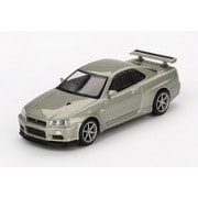 MGT01003-BL 1/64 Nissan スカイライン GT-R R34 Vスペック II Nur ミレニアムジェイド（右ハンドル） [ダイキャストミニカー]