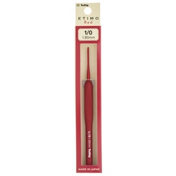 ETIMO（エティモ） クッショングリップ付き かぎ針 1/0 レッド TED-010