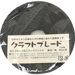 クラフトバンド B07/2 クラフトブレード 黒5m巻 00001577