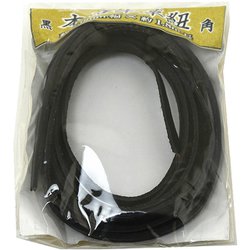 牛革ひも角5.0mmx1.8m黒 00552004