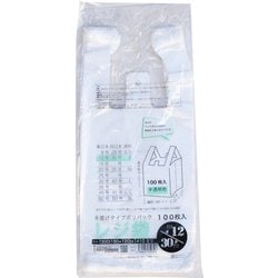 レジ袋透明東12西30号180（300）x410（100枚/冊） 00722412
