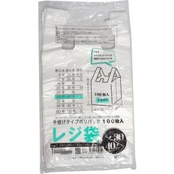 レジ袋透明東30西40号260（390）x480（100枚/冊） 00722430