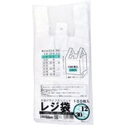 2000枚ケース売:レジ袋透明東12西30号20冊入180(300)x410(100枚/冊) 00723212
