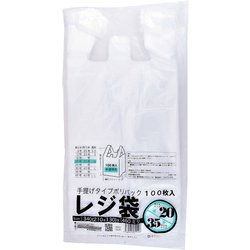 2000枚ケース売：レジ袋透明東20西35号20冊入210（340）x460（100枚/冊） 00723220