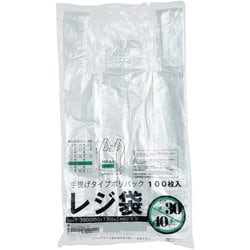 2000枚ケース売：レジ袋透明東30西40号20冊入260（390）x480（100枚/冊） 00723230