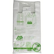 2000枚箱売:バイオマスレジ袋乳白E30W40(20冊/箱).15x260(390)x480(100枚/冊) 01043030