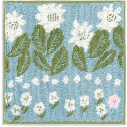 70-3850065 [kippis マルケッタ 20cm×20cm グリーン タオルハンカチ]