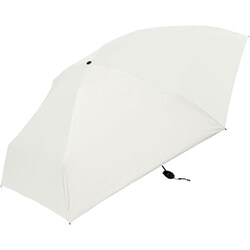 折りたたみ傘 晴雨兼用 ピーチドロップ遮光5段フラットカーボン軽量ミニ55 55cm イージーオープン 遮光・遮熱 オフホワイト 52002