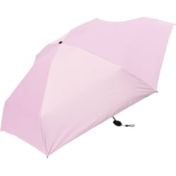 折りたたみ傘 晴雨兼用 ピーチドロップ遮光5段フラットカーボン軽量ミニ55 55cm イージーオープン 遮光・遮熱 ピンク 52005