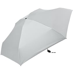 折りたたみ傘 晴雨兼用 ピーチドロップ遮光5段フラットカーボン軽量ミニ55 55cm イージーオープン 遮光・遮熱 グレー 52005