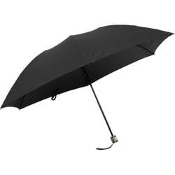 折りたたみ傘 キレがある傘 60cm 手開き式 ナノ撥水加工 6本骨 グラスファイバー骨使用 手が濡れにくい ブラック LJ-268310