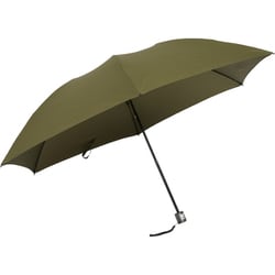 折りたたみ傘 キレがある傘 60cm 手開き式 ナノ撥水加工 6本骨 グラスファイバー骨使用 手が濡れにくい カーキ LJ-268310