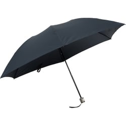 折りたたみ傘 キレがある傘 60cm 手開き式 ナノ撥水加工 6本骨 グラスファイバー骨使用 手が濡れにくい ネイビー LJ-268310