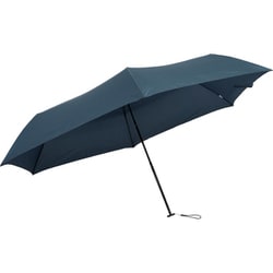 折りたたみ傘 LIGHT WEIGHT 60cm 手開き式 軽量 約145g 6本骨 カーボンファイバー骨使用 ネイビー LJ-268350