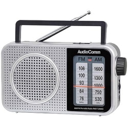 AudioComm ポータブルラジオ FM/AM/ワイドFM対応 RAD-T206KS