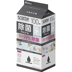スコッティ ウェット 除菌 アルコール 100枚 つめかえ用