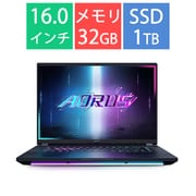ゲーミングノートPC/AORUS MASTER 16/16型/Core Ultra 9 275HX/GeForce RTX 5080/メモリ 32GB/SSD 1TB/Windows 11 Pro/ブラックグレー BYHC5JPE64SP