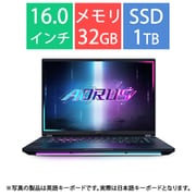 ゲーミングノートPC/AORUS MASTER 16/16型/Core Ultra 9 275HX/GeForce RTX 5070 Ti/メモリ 32GB/SSD 1TB/Windows 11 Pro/ブラックグレー BXHC4JPE64SP