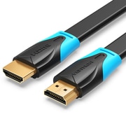 フラットHDMIケーブル HDMI1.4 1080/60Hz 10m ブラック VA-0799