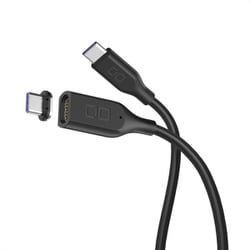 マグネットシリコンケーブル USB-C to USB-C 0.5m PD100W対応 ブラック CIO-SLMG-CC05-BK