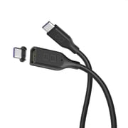 マグネットシリコンケーブル USB-C to USB-C 0.5m PD100W対応 ブラック CIO-SLMG-CC05-BK