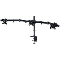 モニターアーム 3画面 横並び モニター耐荷重8Kg（計24Kg） 上下左右高さ変更可能 回転 VESA規格 ブラック CR-LAC312BK