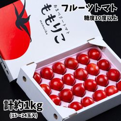 糖度10度以上『ももりこトマト』徳島県産フルーツトマト S特選 風袋込 計約1kg （15～24玉入） 化粧箱 樫山農園 ※常温 [ご注文受付は2025年5月12日（月）決済完了分まで]